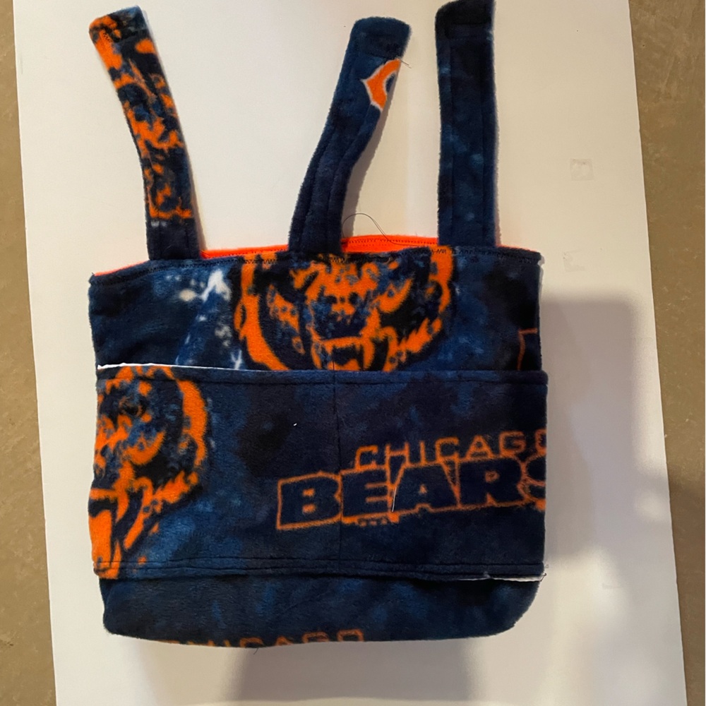 Chicago Bears Navy & Orange Walker Tote Bag
